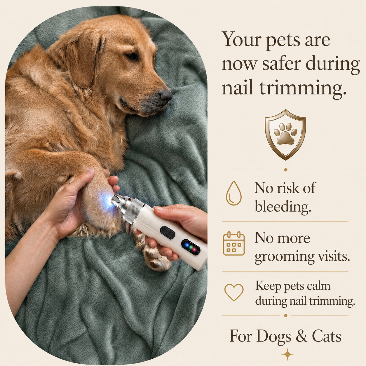 Pworax™ Quiet Pet Nail Grinder